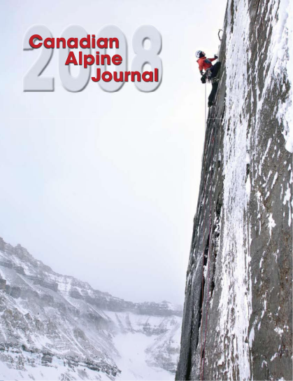 Canadian Alpine Journal 2008 cover